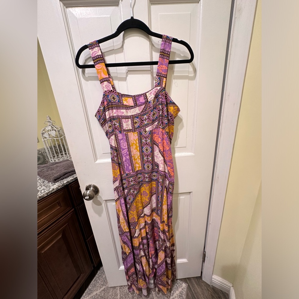 printed maxi sundress